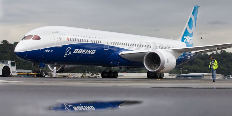 Boeing jet on the tarmac