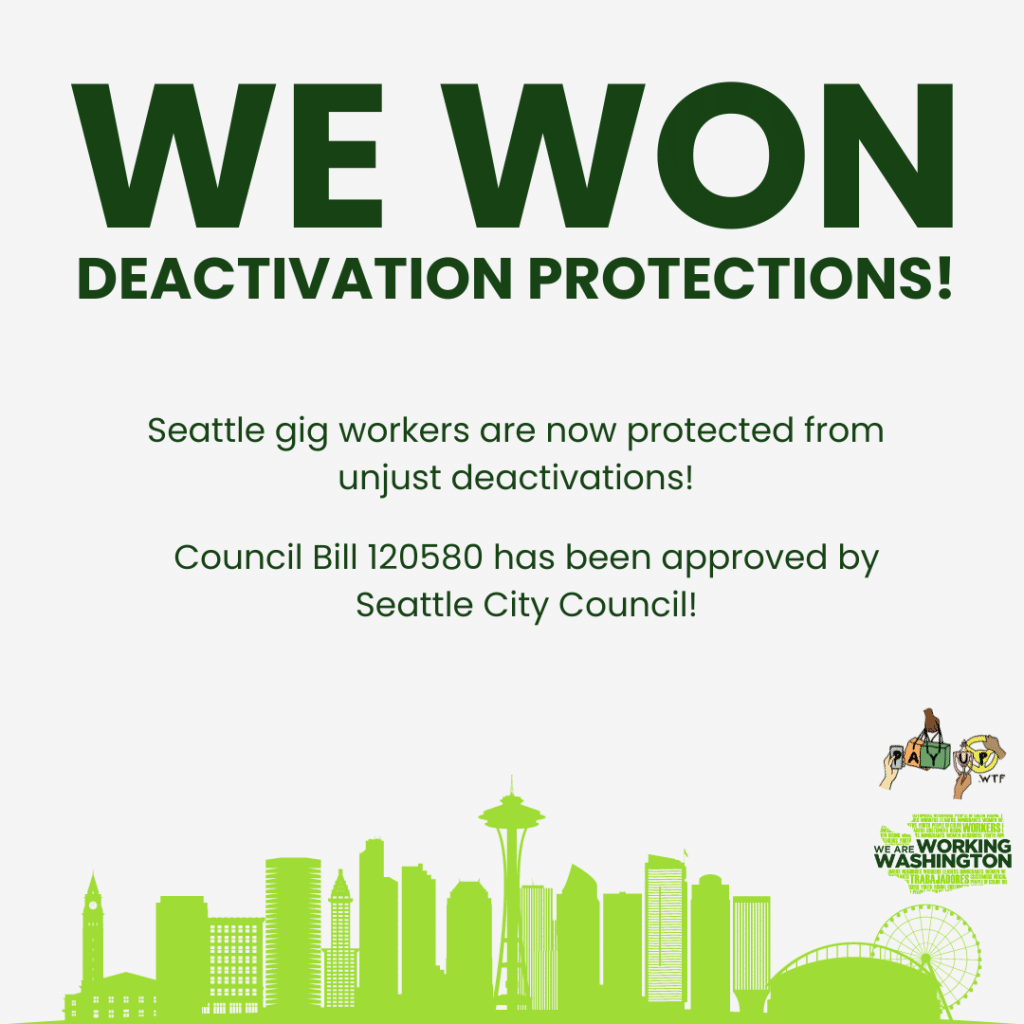 we won deactivation protections in seattle