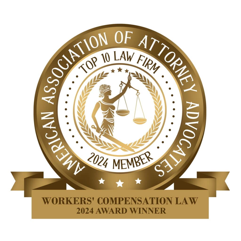 American Association of Attorney Advocates Topo 10 Workers' Comp Attorneys